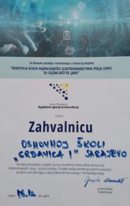 Read more about the article Naša škola” Grbavica I” je učestvovala u projektu
